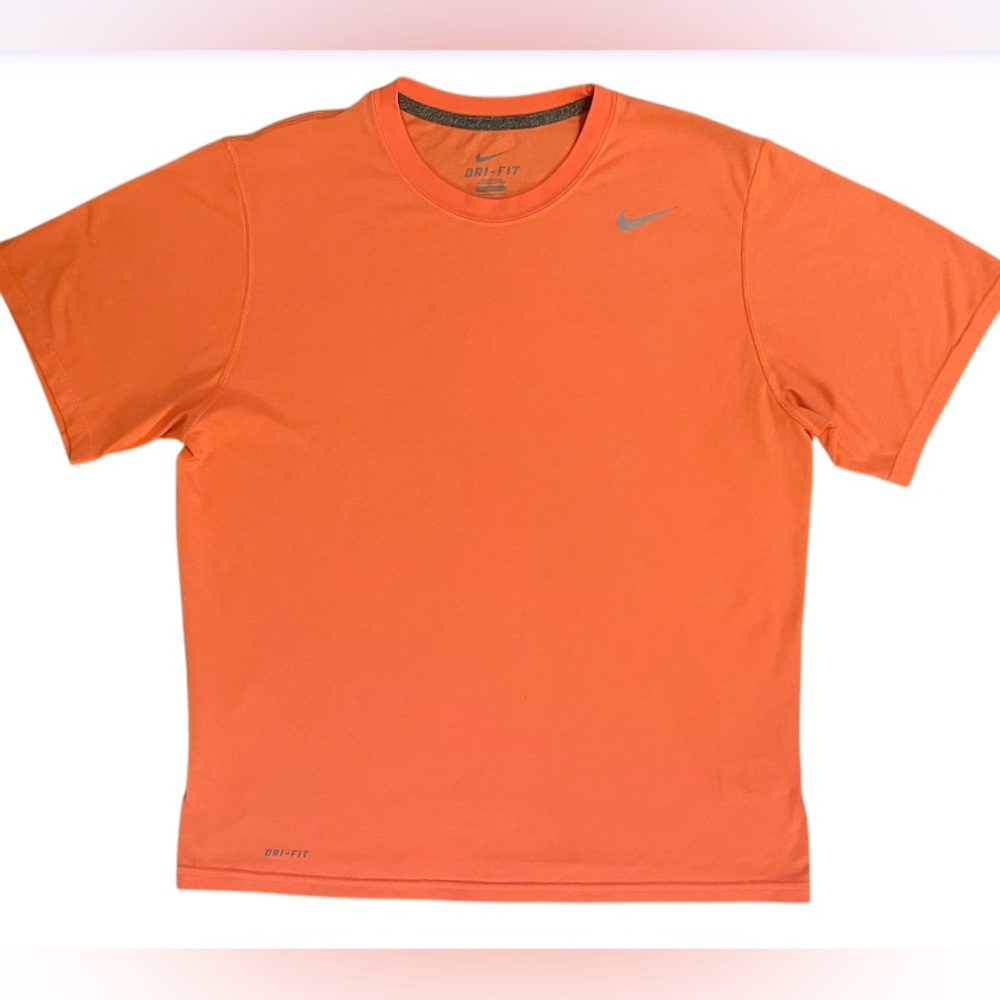 MEN’S NIKE DRI-FIT NEON ORANGE T-SHIRT size Large